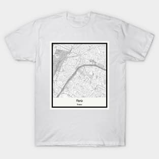 Map of Paris - France T-Shirt